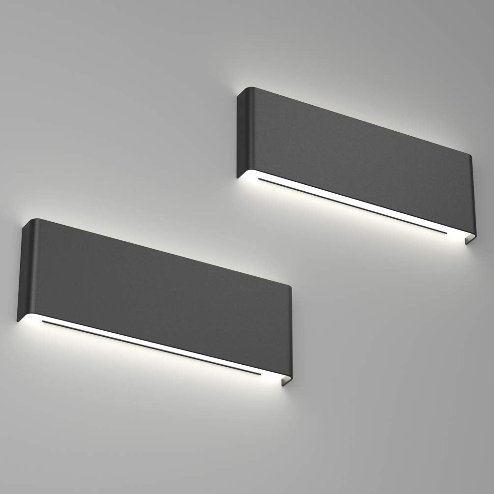 Ralbay Modern Black Bathroom Vanity Light 32.6inch Vanity Light for Bathroom 30W Up and Down Indoor Wall Lighting Fixtures Natural White 4000K