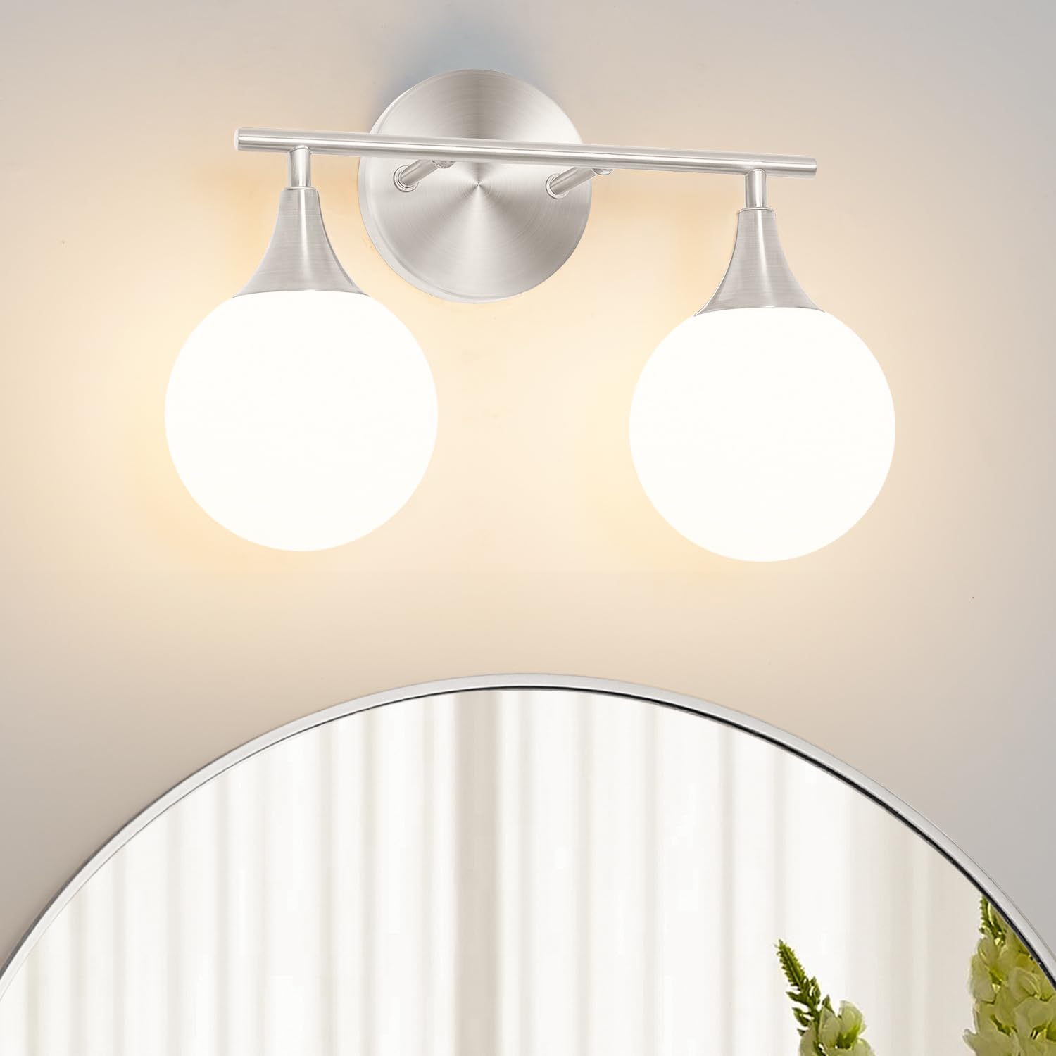 Daunton Modern Matte Black Bathroom Vanity Light - Energy Efficient G9 Base Bathroom Lighting Fixtures Over Mirror, Anti-Glare 14.2 Inch Soft Illumination for Makeup & Shaving, Stylish and Affordable