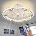 Caged Ceiling Fan with Lights Remote Control, 6 Speeds 3 Color Farmhouse Industrial Ceiling Fan with Light for Kitchen Bedroom Living Room