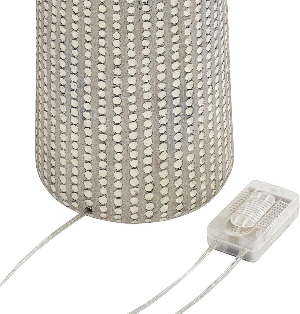 Possini Euro Design Leisa Mid Century Modern Coastal Southwest Bohemian 64 1/2" Tall Standing Floor Lamp Foot Switch Natural Hammered Pattern Living Room Bedroom House Reading Office Home Décor