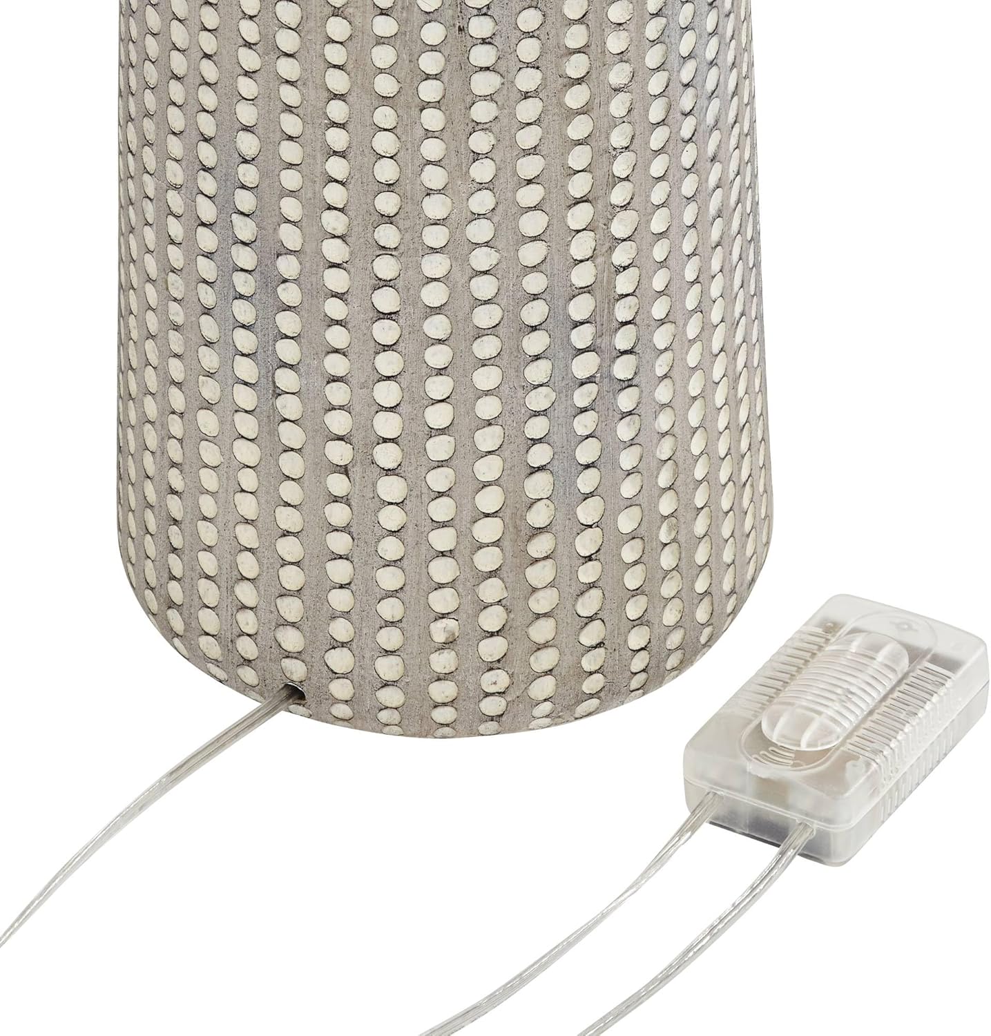 Possini Euro Design Leisa Mid Century Modern Coastal Southwest Bohemian 64 1/2" Tall Standing Floor Lamp Foot Switch Natural Hammered Pattern Living Room Bedroom House Reading Office Home Décor