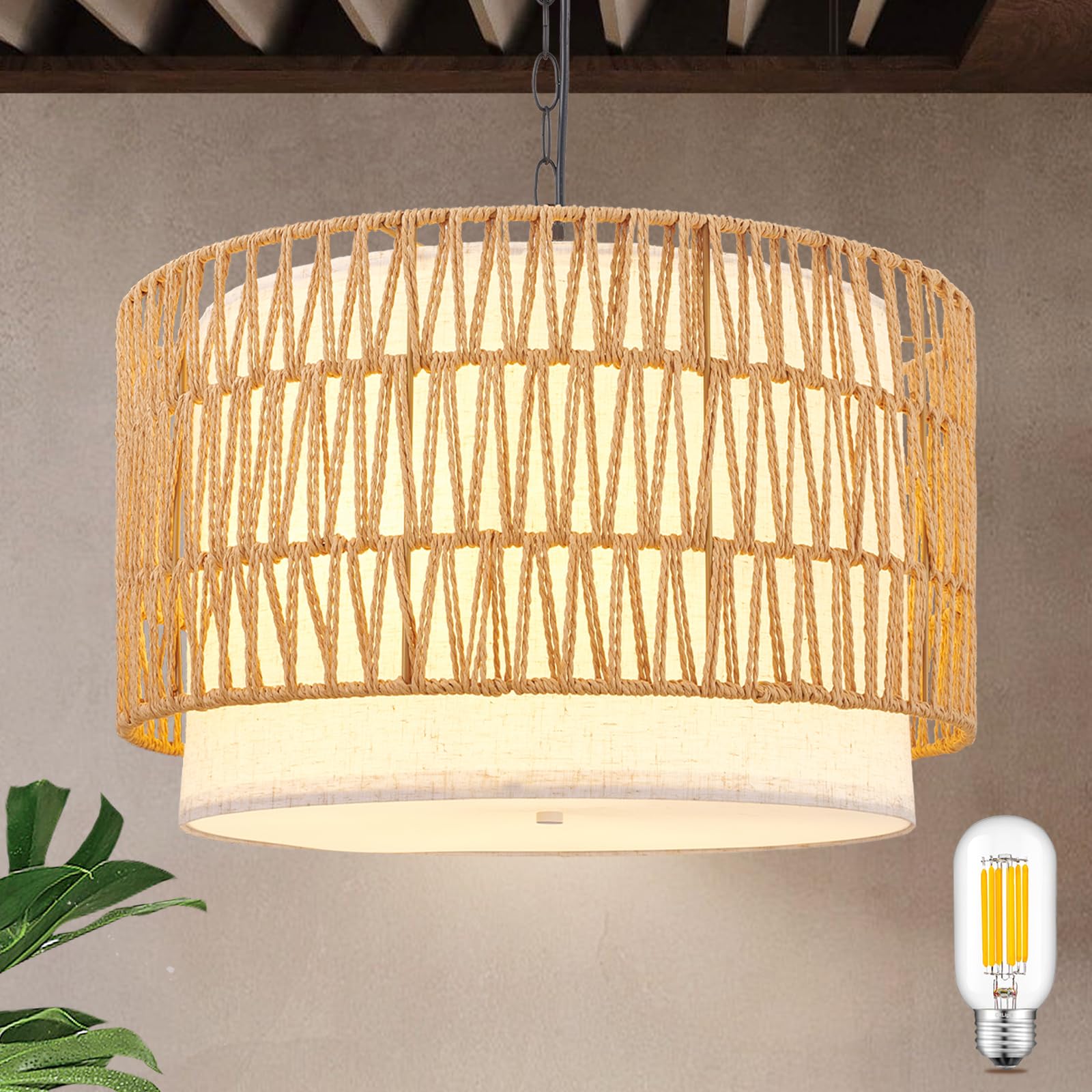 3-Pack Black Pendant Light Fixtures, Adjustable Modern Pendant Lights for Kitchen Island, Industrial Glass Pendant Lights for Dining Table Hallway Bedroom Living Room